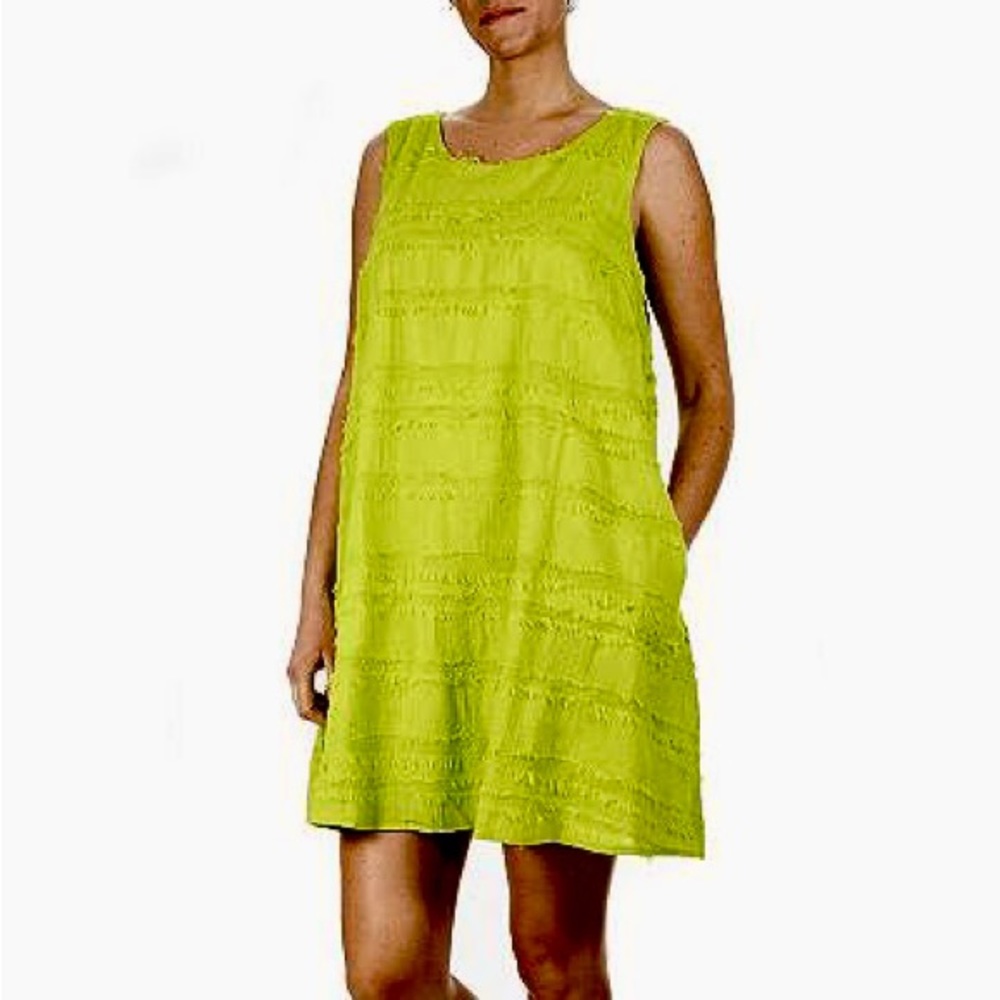Nina Leonard Eyelash Float Dress